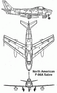 F-86 in drei Ansichten