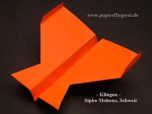 Papierflieger Klingon