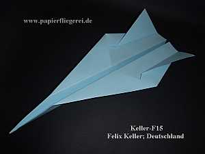 Papierflieger Keller-F15