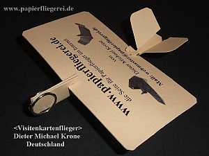 Visitenkartenflieger - Buisness Card Airplane