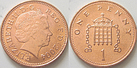 1 Penny, Großbritannien