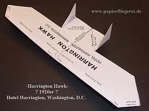 Papierflieger Harrington Hawk