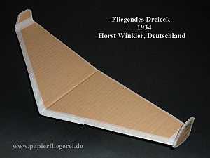 Fliegendes Dreieck, Horst Winkler, Deutschland 1934 