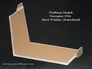 Pfeilform-Modell, Horst Winkler, Deutschland 1934