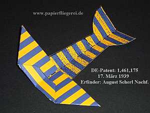 Papierfliegerpatent DE141175